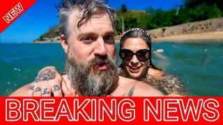 American Pickers Danielle Colby shows off stomach and chest tattoos in tiny nude bikini on stroll