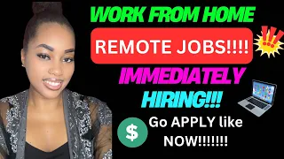 Remote Jobs Hiring Immediately No Experience Needed 2025 Work From Home Jobs 