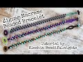 Zigzag Macrame Beaded Bracelet Tutorial