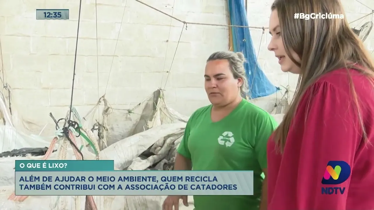 Além de ajudar o meio ambiente, quem recicla também contribui com a associação de catadores