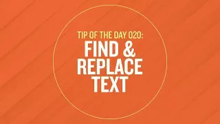 Tip 020 - Find and Replace Text in After Effects