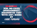 ICDL Spreadsheet Diagnostic Test with 100 score
