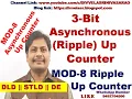 3 Bit Asynchronous Ripple Up Counter MOD 8 Asynchronous Ripple Up Counter Ripple Up Counter