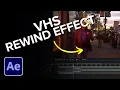 VHS Rewind Effect in After Effects Tutorial