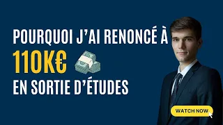 POURQUOI J'AI QUITTÉ LE M&A ? (+100K€ DE SALAIRE ANNUEL)