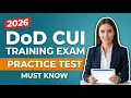2026 DoD CUI Training Exam Practice 15 Questions Answers