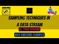 Sampling Techniques in a Data Stream Fixed Proportion Fixed Size Biased Reservoir Concise