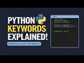 Keywords Reserved Words in Python
