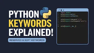 Keywords Reserved Words in Python