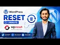How to Reset Your WordPress Site Using WP Reset Free Plugin Step by Step Tutorial 2026 - Bangla