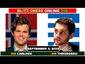 Download Lagu Magnus Carlsen vs Nikolas Theodorus | Blitz Chess 3+0 | ChessCom | September 3, 2025