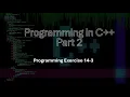 Programming in C Part 2 Chapter 14 Exception Handling Exercises 14-3