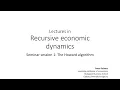 Seminar TA session 1 The Howard algorithm