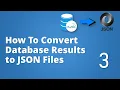 Part-3 SDET Essentials How to Convert Database Results into JSON Files