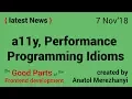 Accessibility Web Performance and Programming Idioms FrontEnd news 7 Nov 18