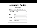Generate Sum Average and Product by Given Numbers Javascript for beginners