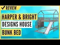 Harper Bright Designs House Bunk Bed with Slide