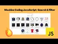JavaScript Machine Coding Project 1 - Search filter HTML CSS JS
