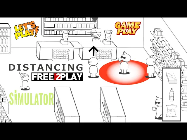 Distancing ★ Gameplay &amp;  Walkthrough ★ PC Steam (Free to Play) Simulator Social Distancing GAME 2021