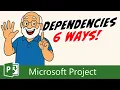 How to Set Dependencies 6 Ways in Microsoft Project