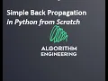 Simple Back Propagation in Python from Scratch