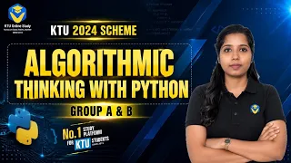 LIVE Algorithmic Thinking with Python - Introduction B Tech 1st Year 2026 KTU 2024 Scheme