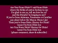 ARE YOU FROM DIXIE 'Cause I'm from Dixie Too Lyrics Words text trending Jerry sing along song music