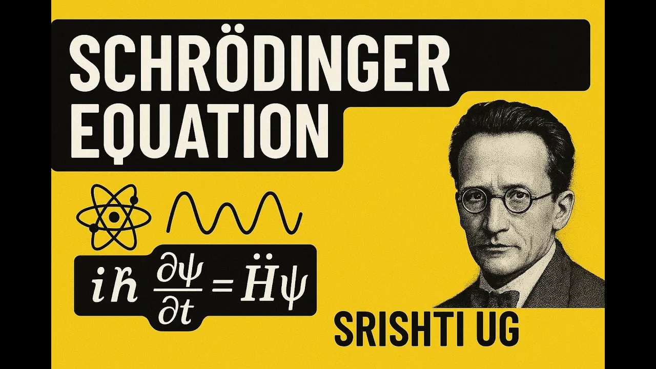 Schrödinger Equation Explained Simply | B.Sc/M.Sc Chemistry & Quantum Mechanics
