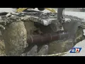Water Main Break from the 1950s causes massive sinkhole