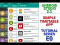 Simple Timetable App Tutorial - E00 How does the app look like