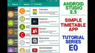 Simple Timetable App Tutorial - E00 How does the app look like