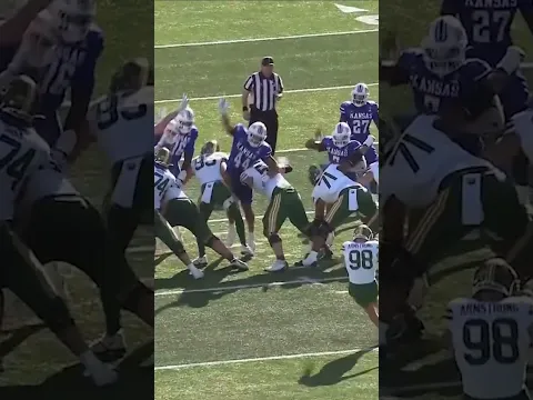 Kansas blocks field goal to secure upset win 😱 #shorts