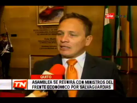 Asamblea se reunirá con ministros del frente económico por salvaguardias