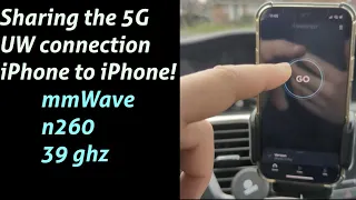 Tethering Hotspot Data Verizon Wireless 5G UW mmWave iPhone
