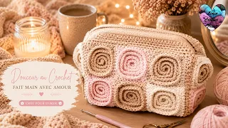 NOUVEAU SAC vanity "ROSANA" CROCHET le modèle qui fera la différence! #crochet #tutorial #bag