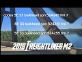 2018 Freightliner m2 SE 33 bulkhead SPN 524249 524251 524255 FMI 7