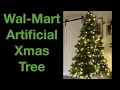 Wal-Mart Artificial Christmas Tree Basic Assembly Tutorial and Review NO TOOLS REQ D Wal-Mart Tree