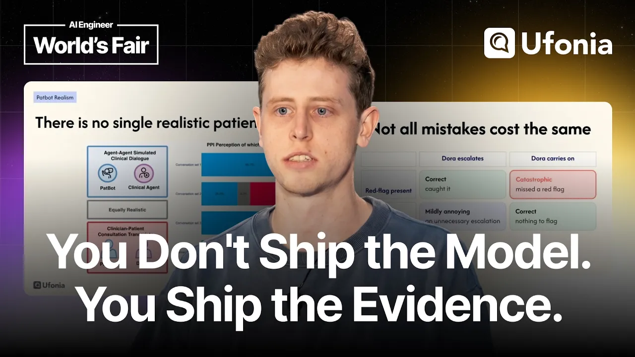 Shipping AI to a Million Patients Without an A/B Test — Jared Joselowitz, Ufonia: video thumbnail