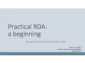 Practical RDA an introduction