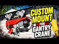 Harbor Freight Electric Hoist Mount for a Gantry Crane by GettinJunkDone