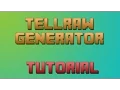 Minecraft Tellraw Command Generator Tutorial