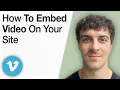 How to Embed a Vimeo on Your Site - Tech Tip 2025 Full Guide