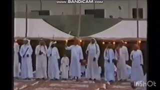 تنظيم ميدان العرضة للوالد محمد ال هيال الزهراني حفظه الله بزواج ابنه نايف محمد ال هيال عام ١٤١٦ دندنها