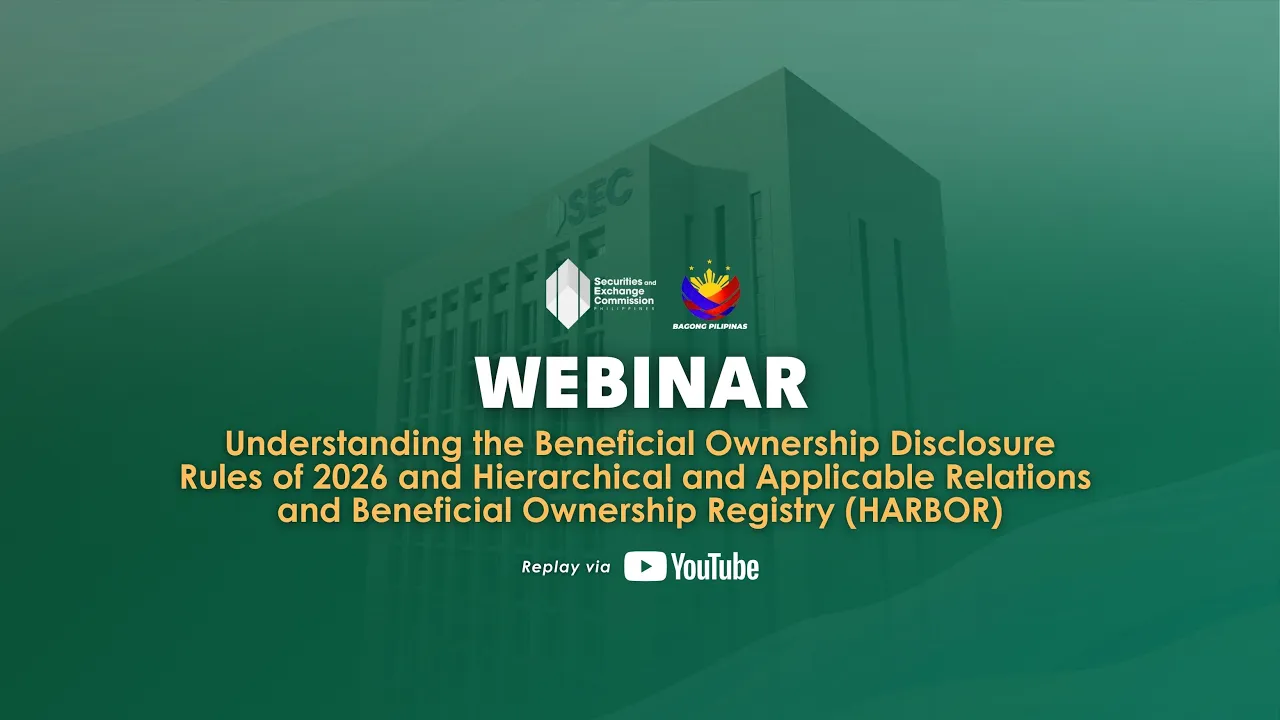 Webinar on SEC MC No. 15, series of 2025 and HARBOR | SEC Philippines