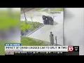 Michigan woman survives crash that split car in half