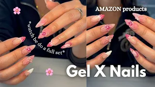 watch me do a full gel x set amazon products step by step tutorial