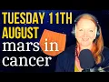 Tuesday 11th August 2026 Mars into Cancer Protect What Matters and Bridget Jones s Panties