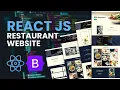 React JS Restaurant Website Project Responsive Bootstrap 5 Design
