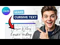How to Make Cursive Writing in Canva 2026 Step-by-Step
