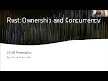 Rust Programming Language Ownership and Concurrency